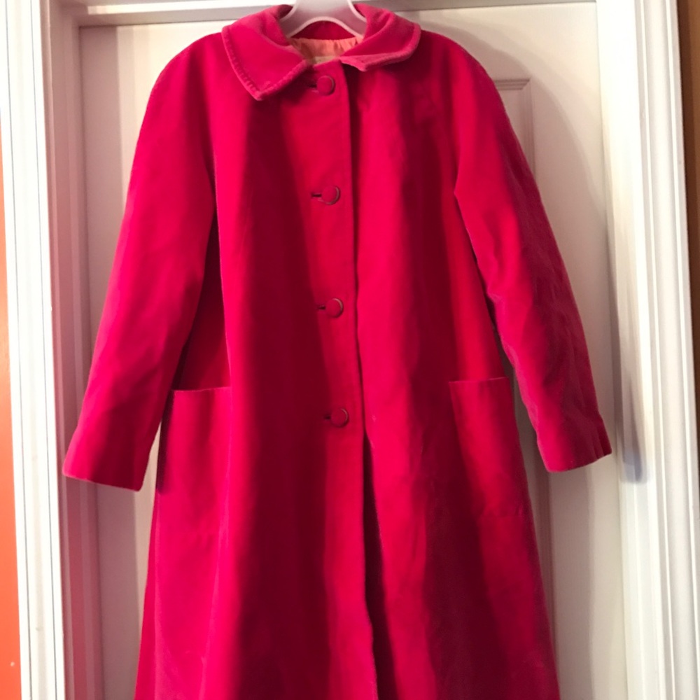 Vintage Sport Ease Hot Pink Coat Size 12